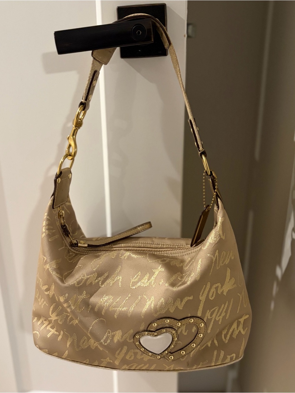 Coach Limited Edition Poppy Lurex Signature Script 1941 Handbag - Picture 9 of 9